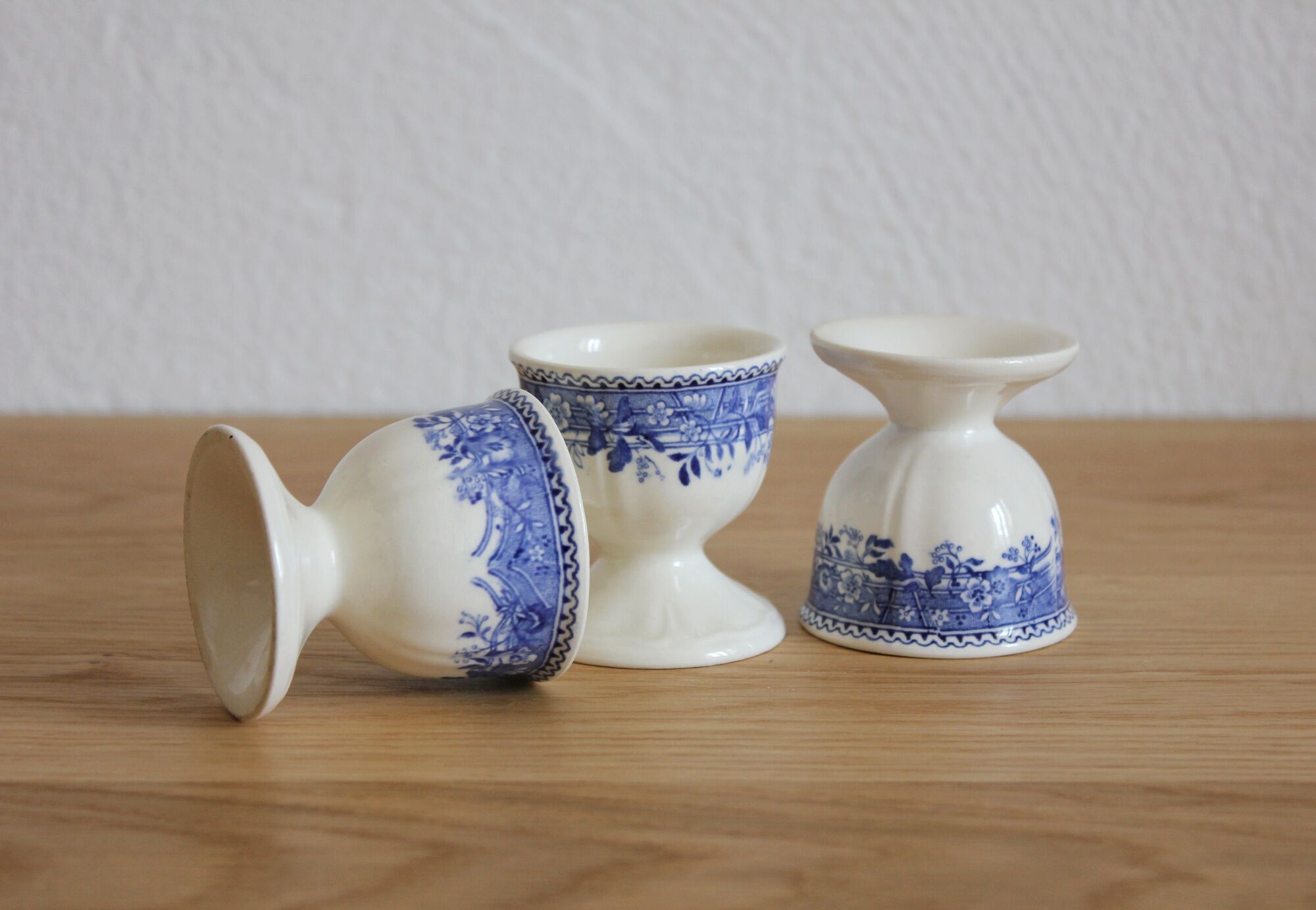 3 coquetiers in earthenware "Burgenland" Villeroy and Vintage Boch