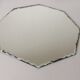Lot de deux miroirs biseautés vintage, 20cm, 11.5cm