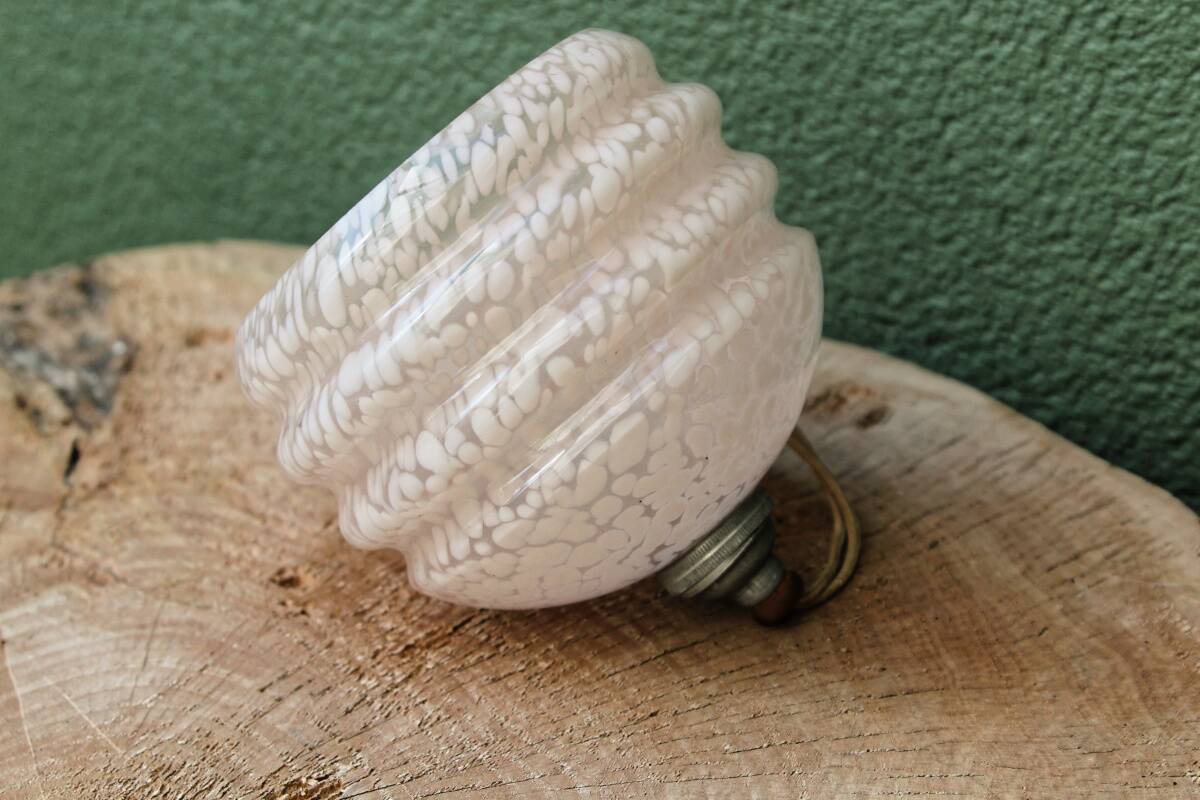 Art deco pendant lamp in Clichy glass