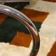 Cobra chairs in steel and black leather by Giotto Stoppino, 1970s, set of 5.