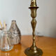 Golden brass candle holder lamp