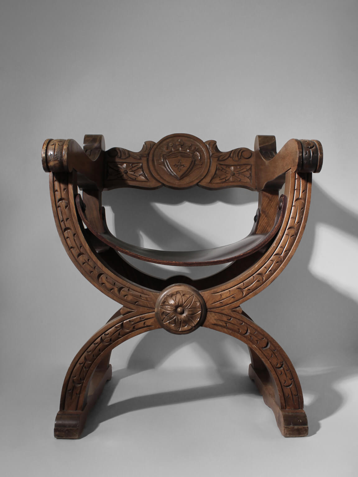 Renaissance Revival Dante Oak Chair, 1850s, Sweden