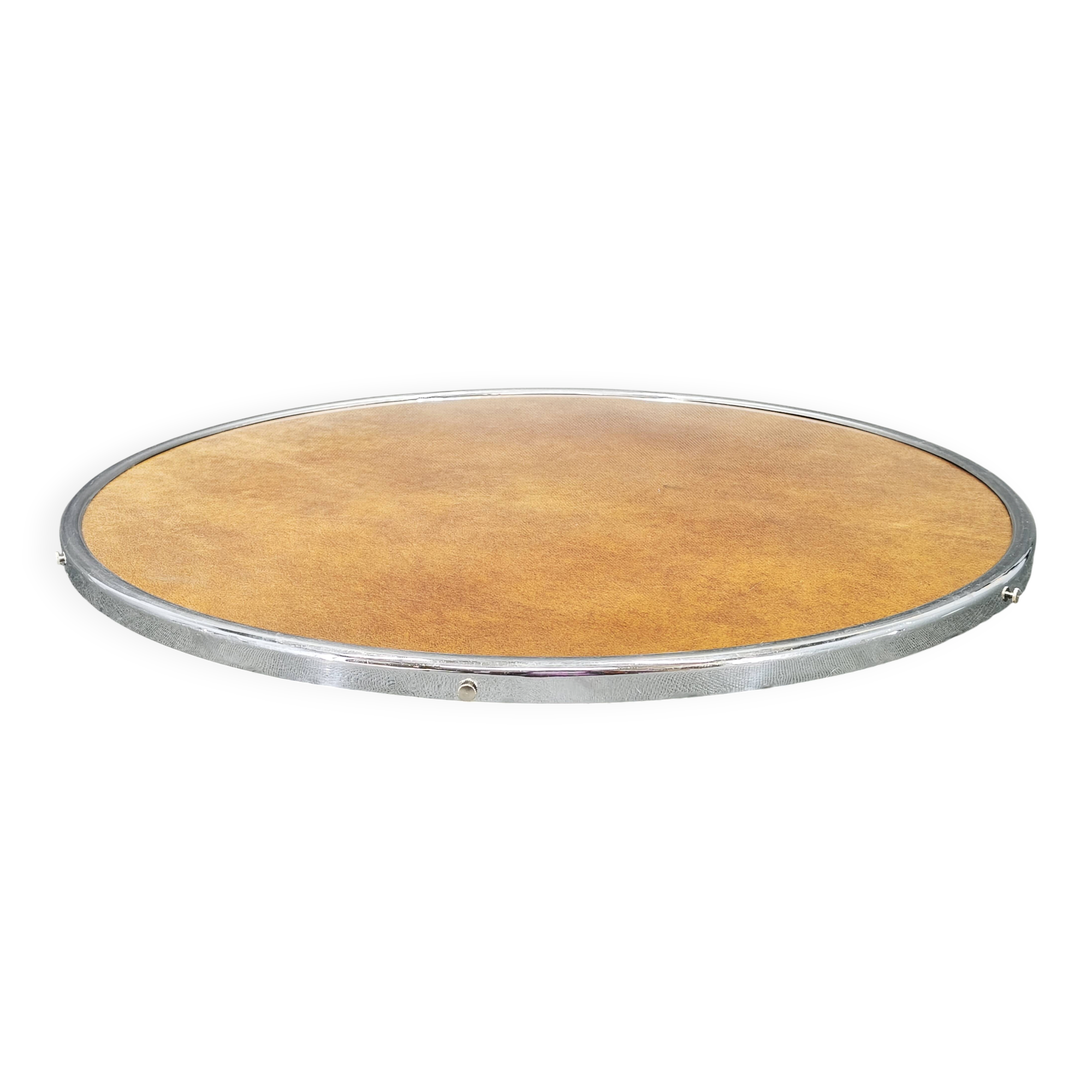 Elegant rotating serving tray Art Deco produced in Czechoslovakia in the 1940s.