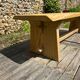 Vintage chalet bench in solid ash