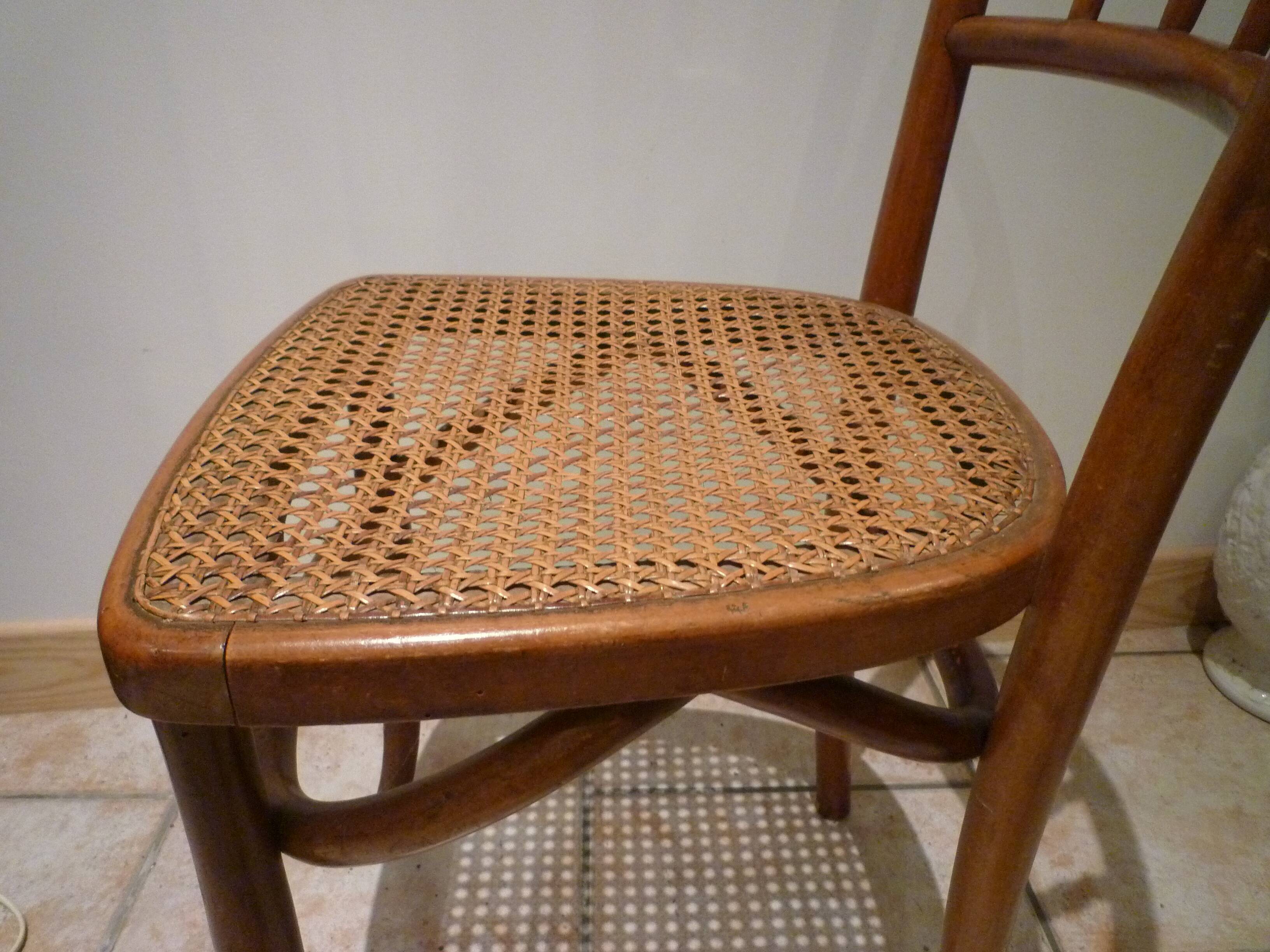 Set of six bistro chairs
