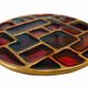 6 vintage cloisonné coasters in the style of mithé espelt, m. de crécy, ...