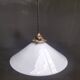 Opaline cone pendant light