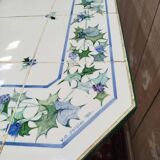 Bistro table in earthenware, designed by Vincent and Élisabeth Portier