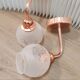 Pair of white ball wall lights