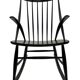 Fauteuil à bascule vintage Illum Wikkelso design danois