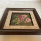 Tableau bouquet de fleurs huile sur carton signée