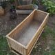 Vintage rattan planter