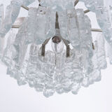 Ice Glass Chandelier by J. T. Kalmar for Kalmar Franken KG, 1960s