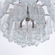 Ice Glass Chandelier by J. T. Kalmar for Kalmar Franken KG, 1960s