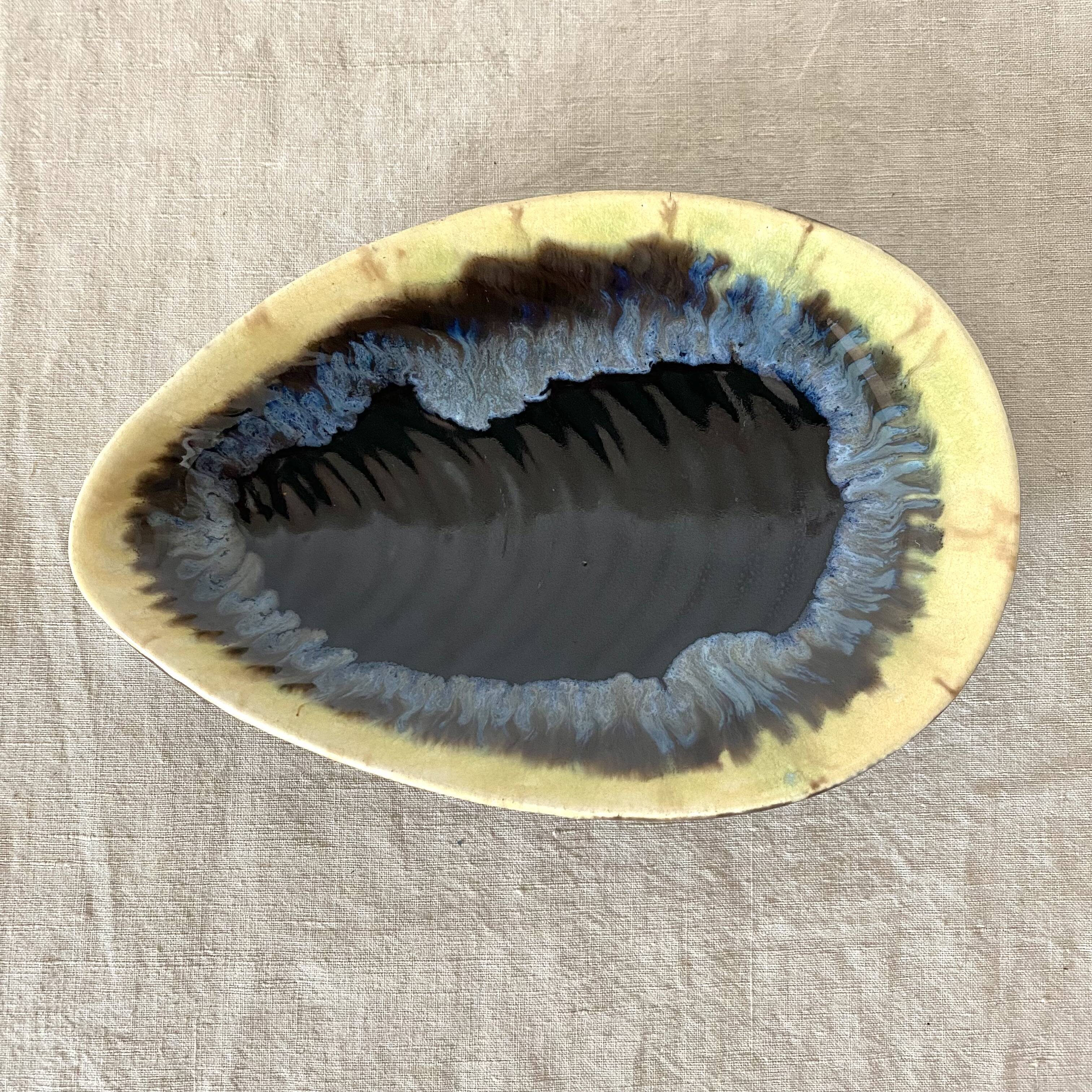 Empty vintage ceramic pocket