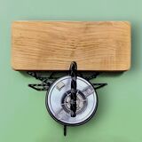 Vintage multifunctional wrought iron magazine rack