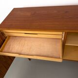 Enfilade danoise en teck par Carlo Jensen pour Hundevad & Co., 1960s