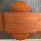 Scandinavian set by Poul Hundevad table and 4 folding teak stools