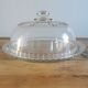 Glass arcopal cake dish with bell