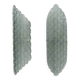 Pair of Aqua Green Murano Glass Wall Sconces with Textured Relief
