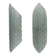 Pair of Aqua Green Murano Glass Wall Sconces with Textured Relief