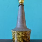 Bedside lamp in stoneware and ochre glaze. Nils Kahler, Denmark, 1965
