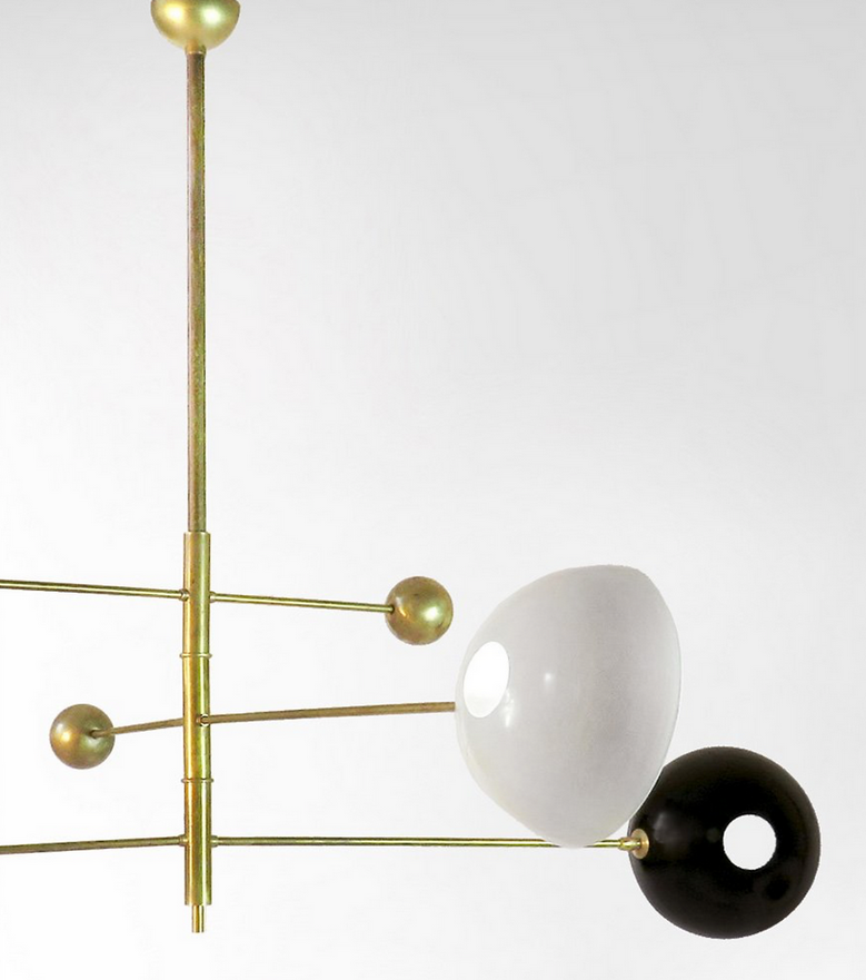 Chandelier Planetario Brass 3 Arms