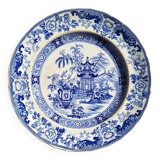 Creil and Montereau porcelain plate with Chinese decor