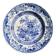 Assiette en porcelaine Creil et Montereau décor chinois
