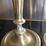 Pair of gilded bronze candlesticks