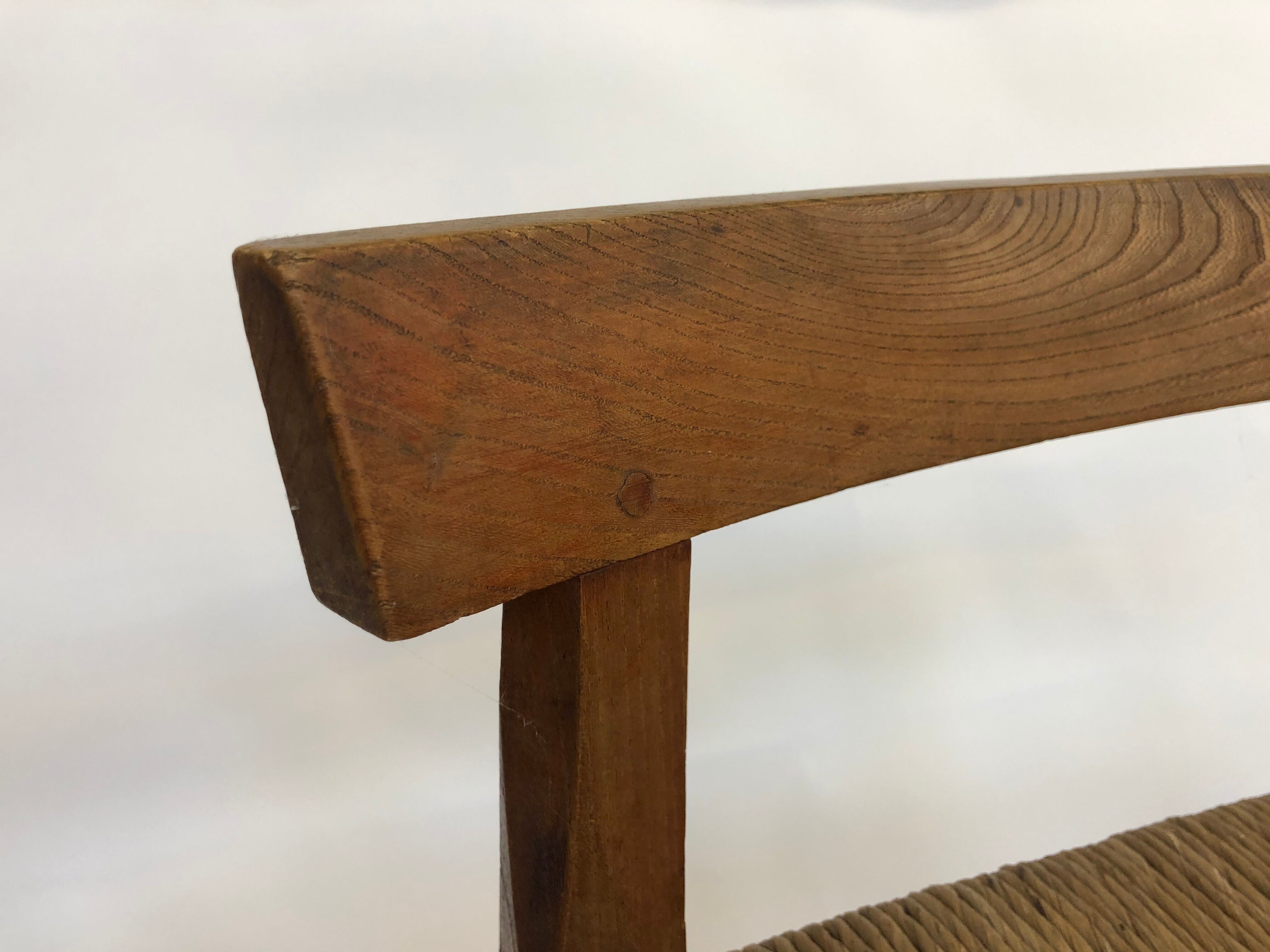 Minimalist wooden bar stool 40-50s