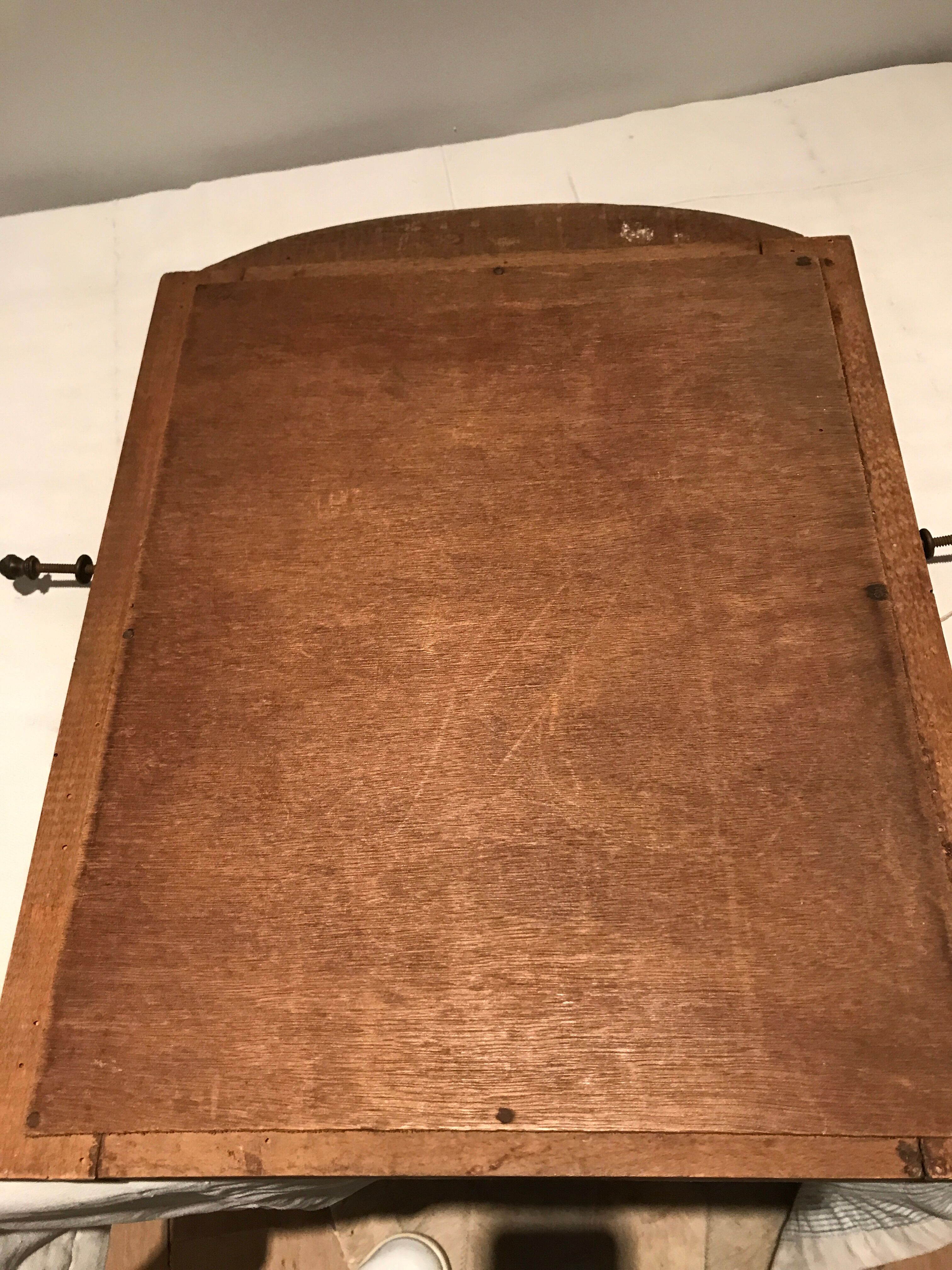 Miroir en bois art déco 30 x 41 cm