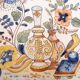 Assiette faïence de Nevers Montagnon n°14 carafe et oiseaux