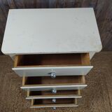 Wooden semainier, off-white