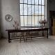 Table XXL noyer massif foncé 3m