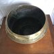 Art Deco brass pot cover