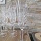 Set of 6 hand-cut crystal champagne flutes