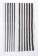 4x7 Modern White & Dark Brown Striped Kilim Rug, 131x203Cm
