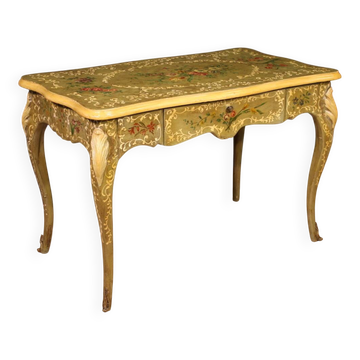 20th century French lacquered and painted writing desk