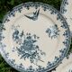 Set of 6 blue iron earth plates