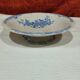 old earthenware fruit bowl - blue floral decoration