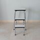 Vintage stepladder in chrome and formica 70s/80s