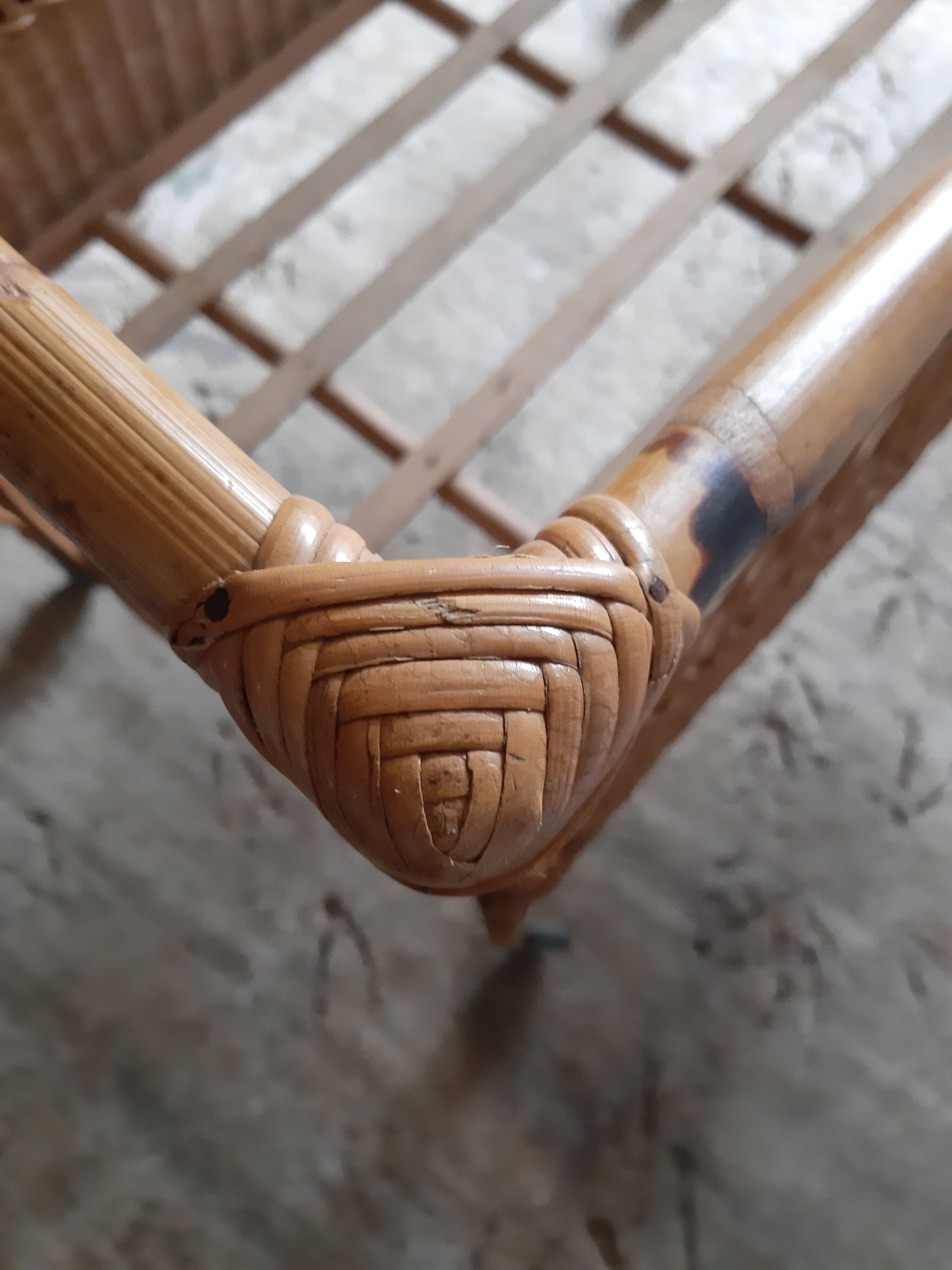 Rotin cradle baby bed