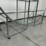 Mid-century design tubular steel shelf