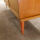 Scandinavian wardrobe 1960 honey color 4 doors L 205 cm