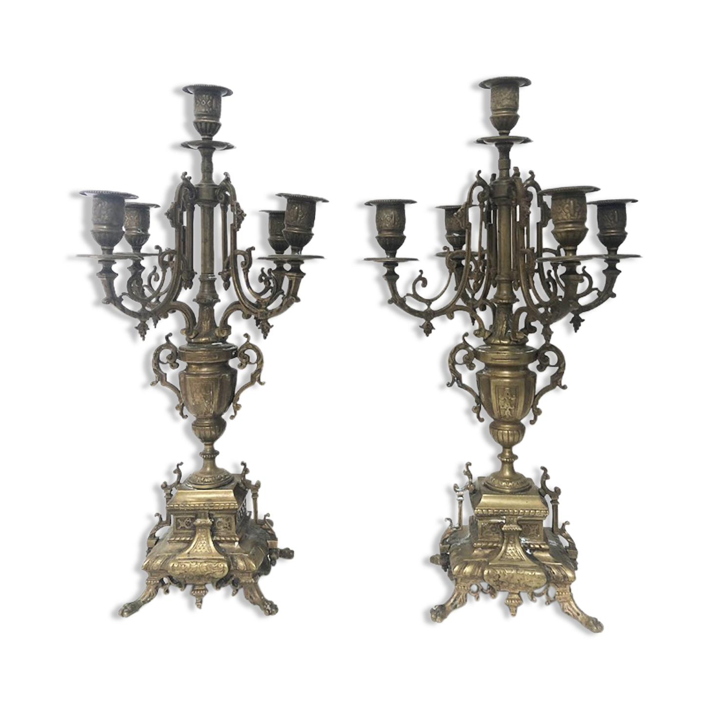 Bronze candelabra, 19th