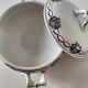 Antique Saint-Amandinoise tureen, blue and ochre decoration 6523, 1900-1920