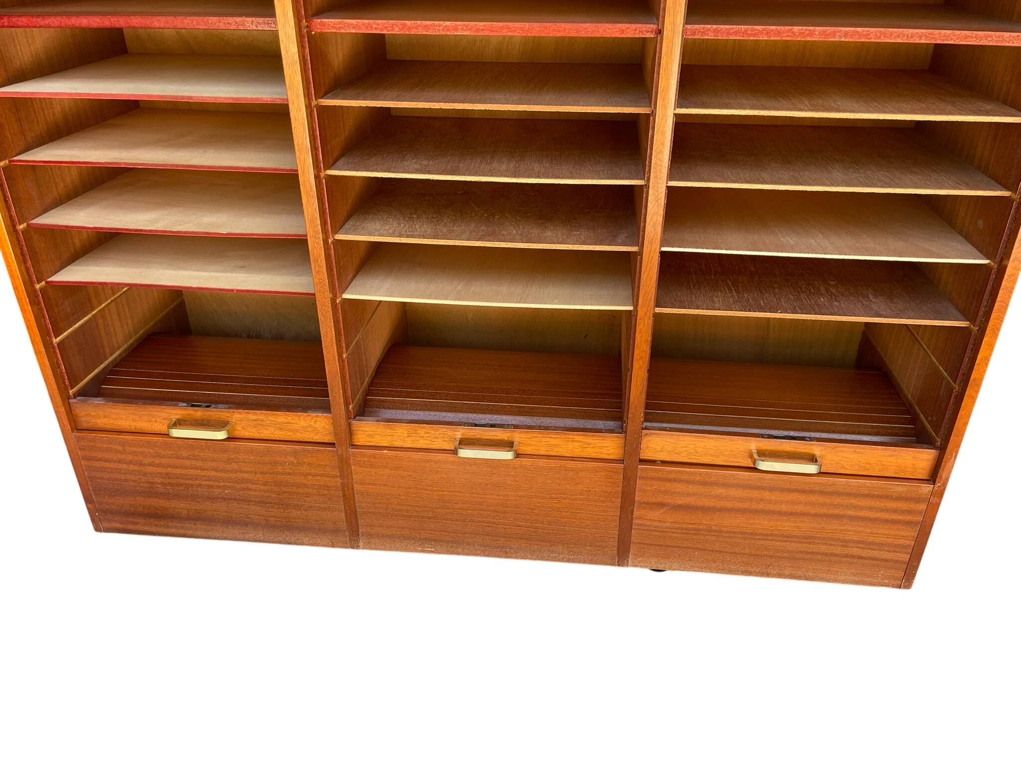 Vintage 1960s/1970s Filing Cabinet with 3 Curtains