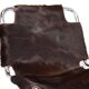 Vintage Italian chair in cowhide and chrome, 1970s