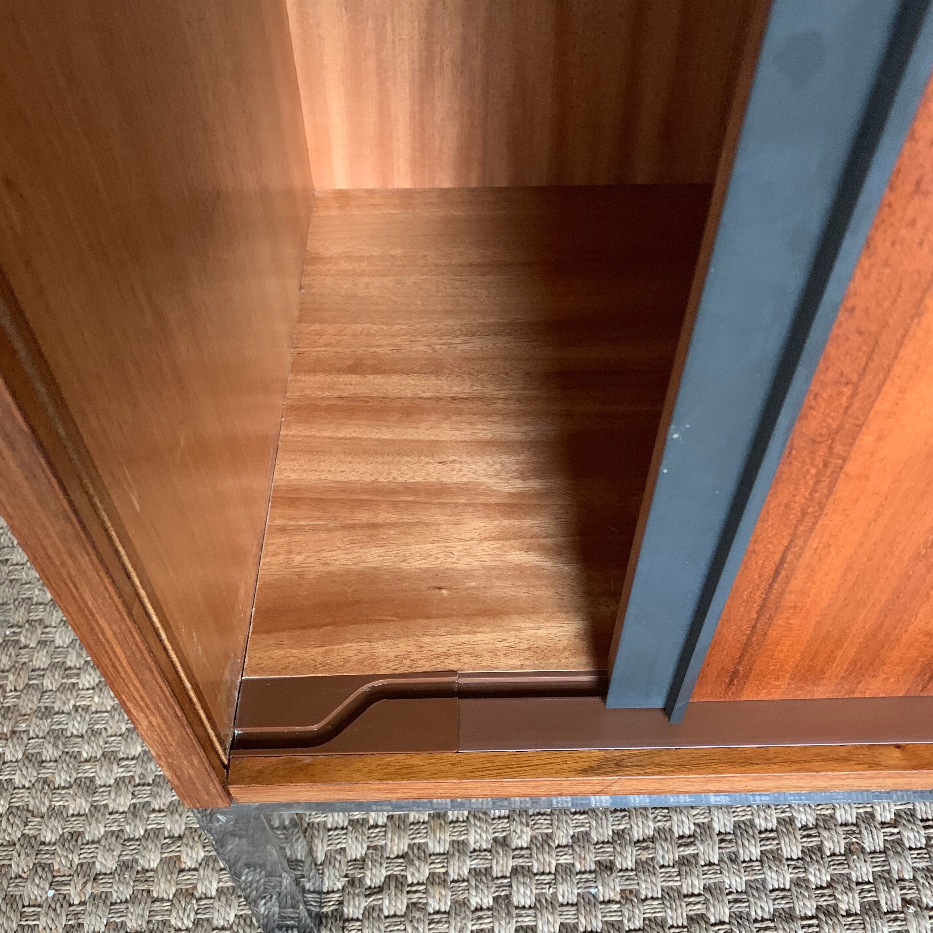 Teak sideboard, sliding doors